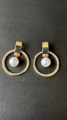 Pearl Halo Elegance Earrings