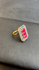 Ruby Radiance Adjustable Ring