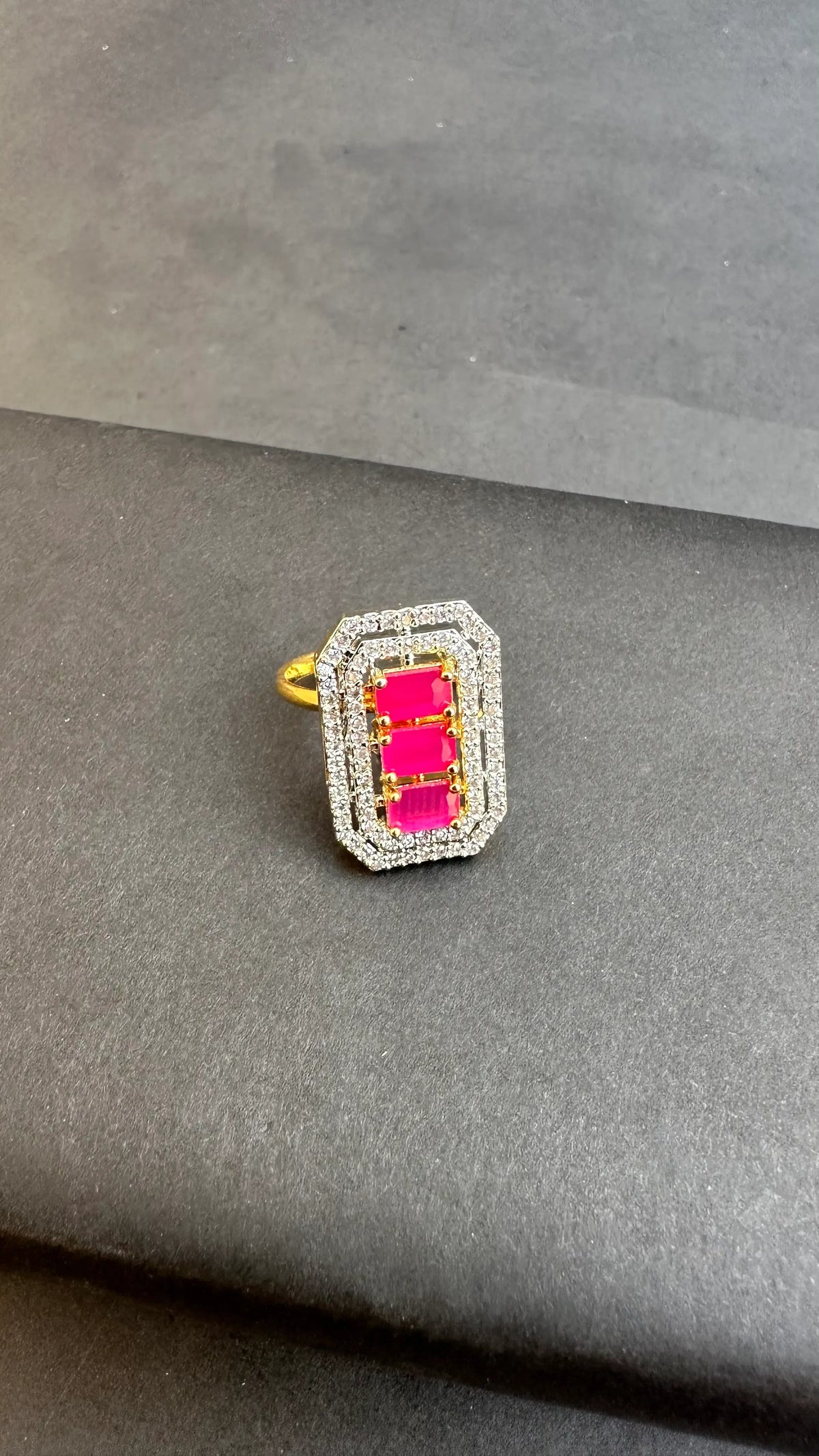 Ruby Radiance Adjustable Ring